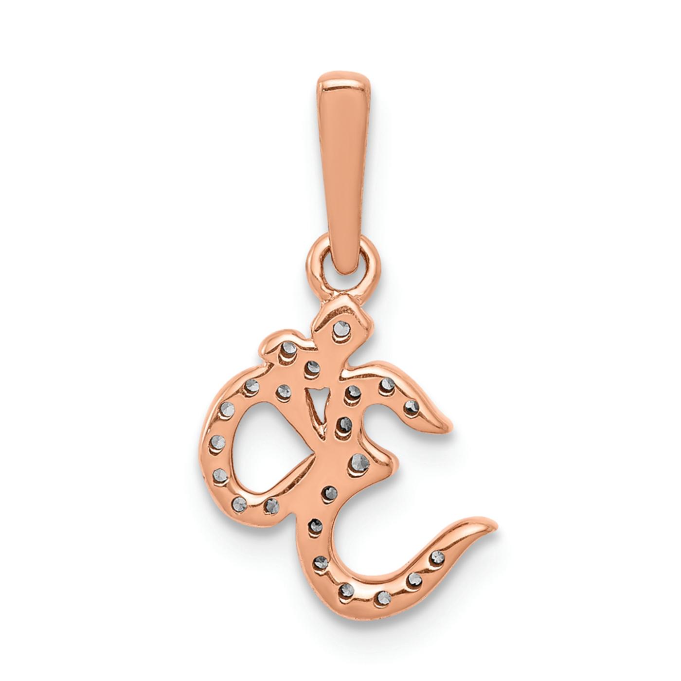 【美品】Anchor Pendant　K18Yellow GoldDiamond 10K Gold 1/5 CT. T.W. Diamond Heart-Shaped Frame Pendant