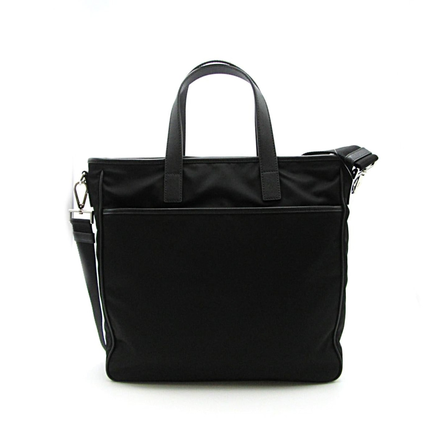 Prada Re-Nylon Black Nylon and Saffiano Large Crossbody Tote Prada Re-Nylon Black Nylon and Saffiano Large Crossbody Tote