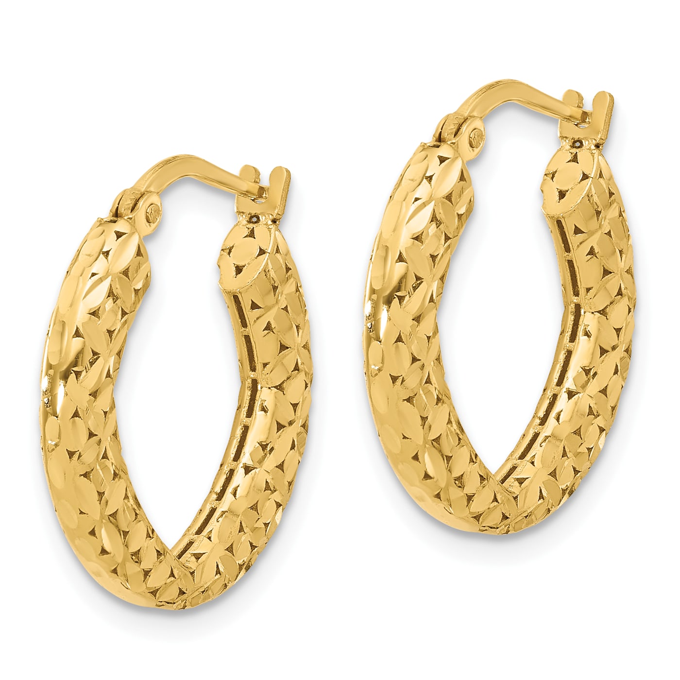 Womens Hoop Earrings With Diamond Cut/14k Gold Filled Hoop Earrings  1.4x1.3/ Aretes Arracadas Para Mujer En Oro Laminado/ Everyday Earrings -   Canada