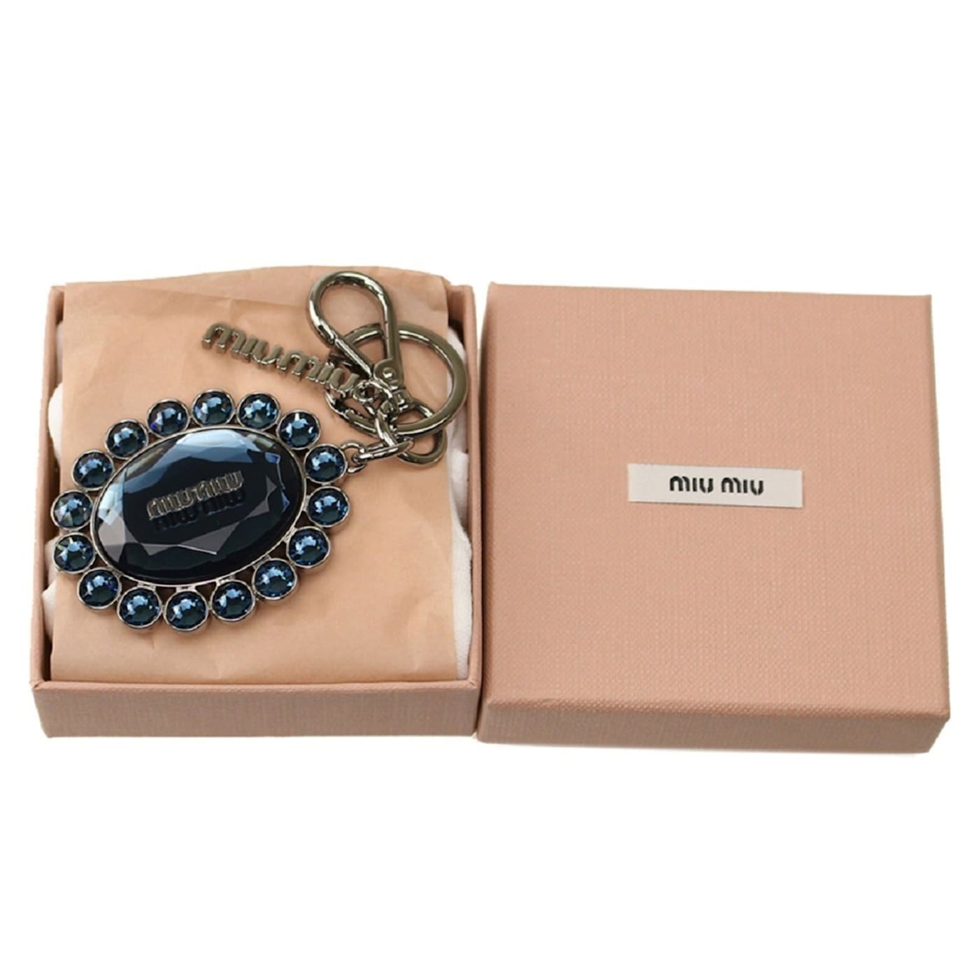 ミュウミュウ Miu Miu Trick Key Ring org.jpg