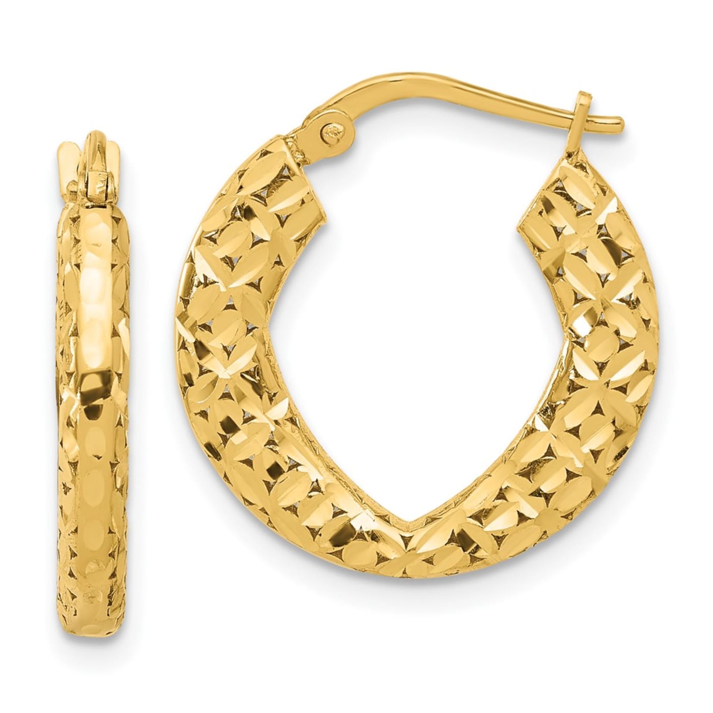 Shihara 18kt yellow gold Stack Hoop 02 earring