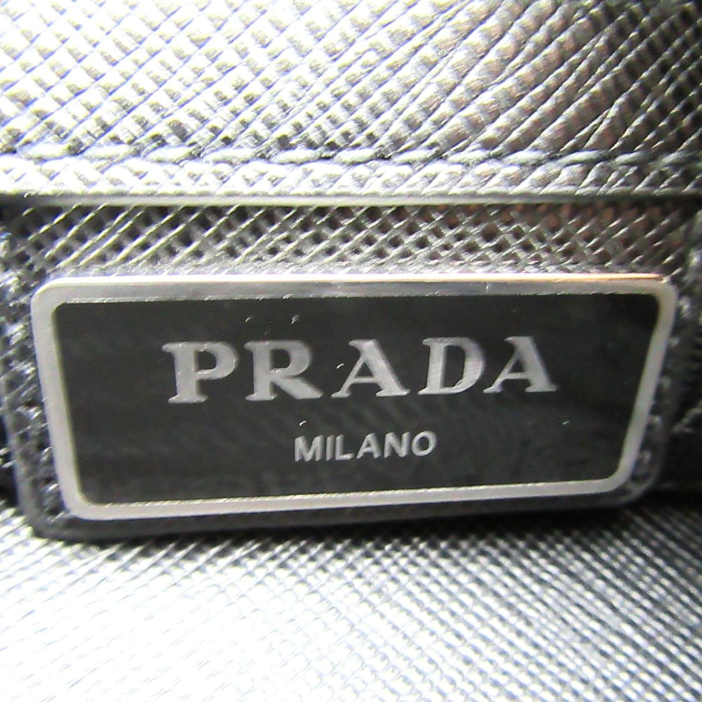 Prada Re-Nylon Black Nylon and Saffiano Large Crossbody Tote