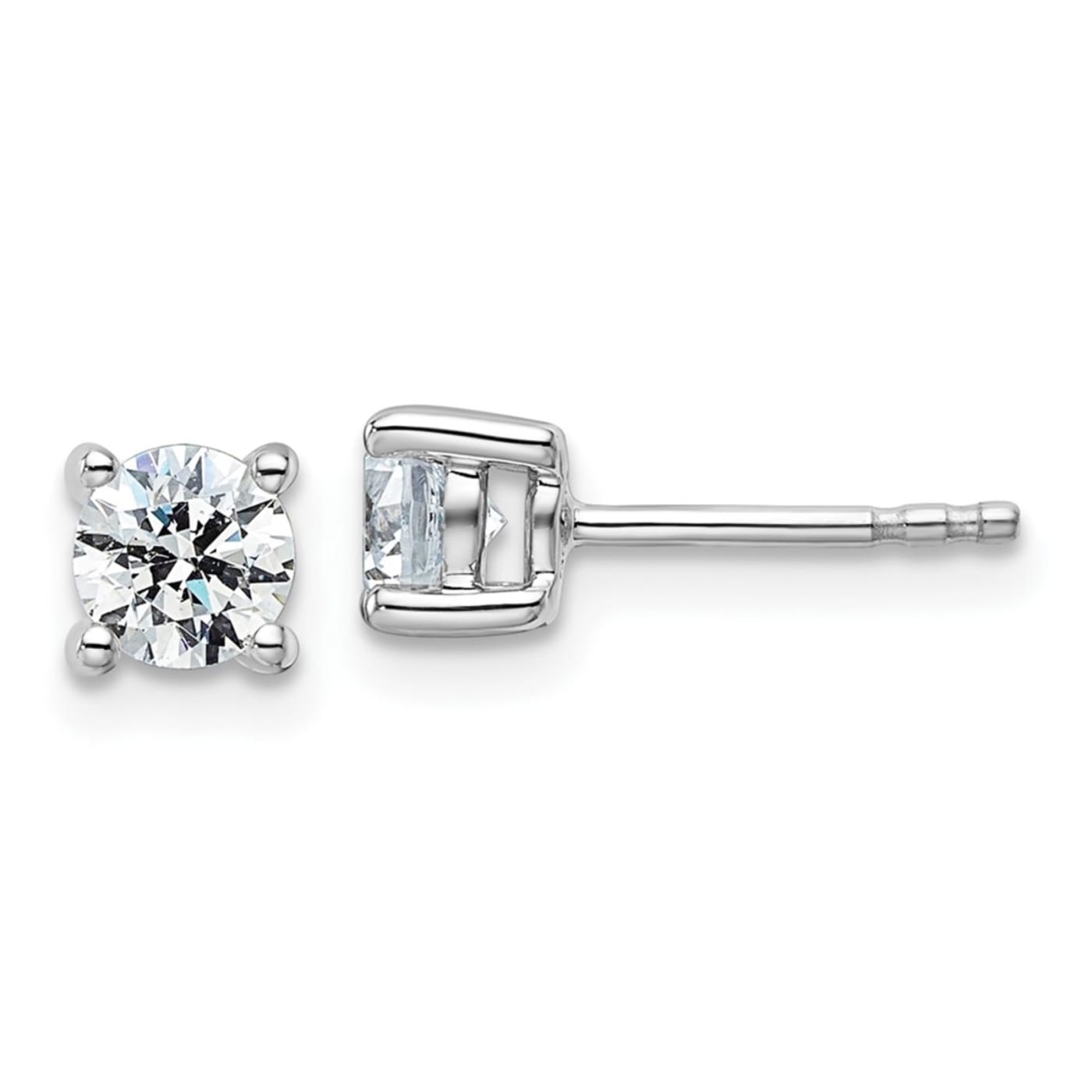 ゆわ Men's KAY Lab-Grown Diamonds Square-Cut Quad Stud Earrings 1