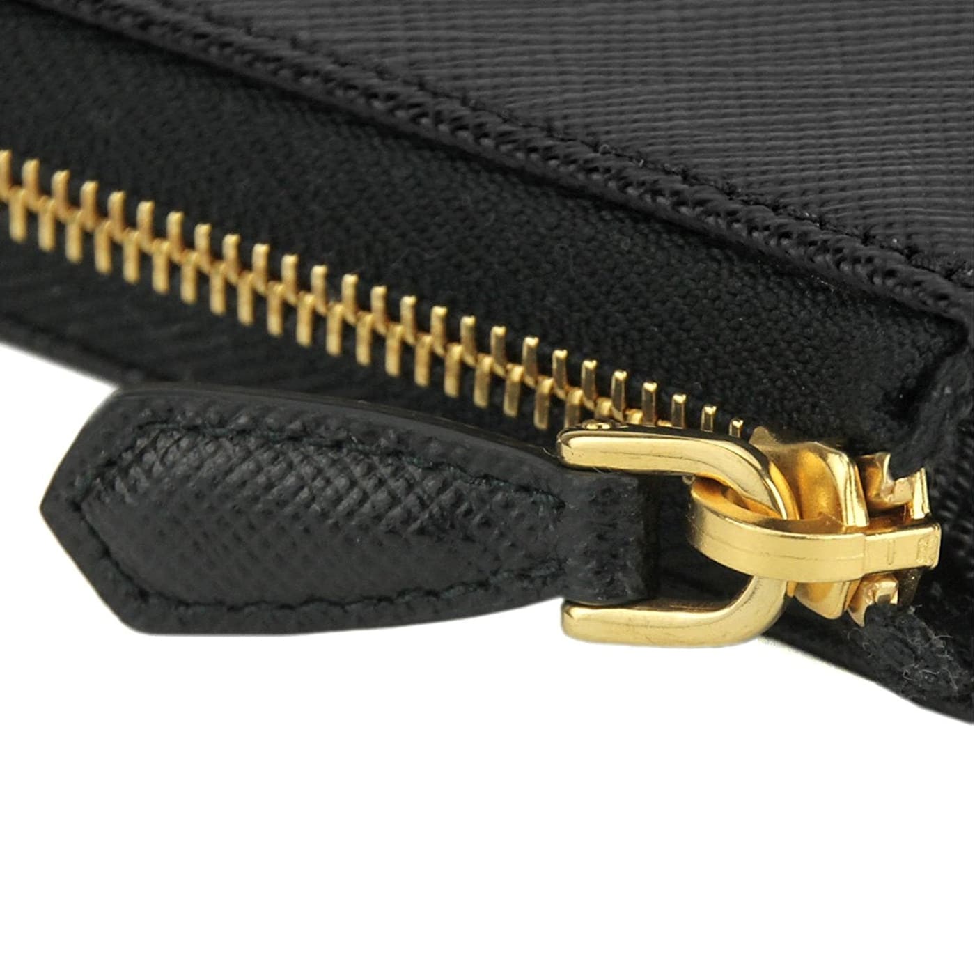 Prada Black Saffiano Leather Key Holder Pouch Wallet 173NYA