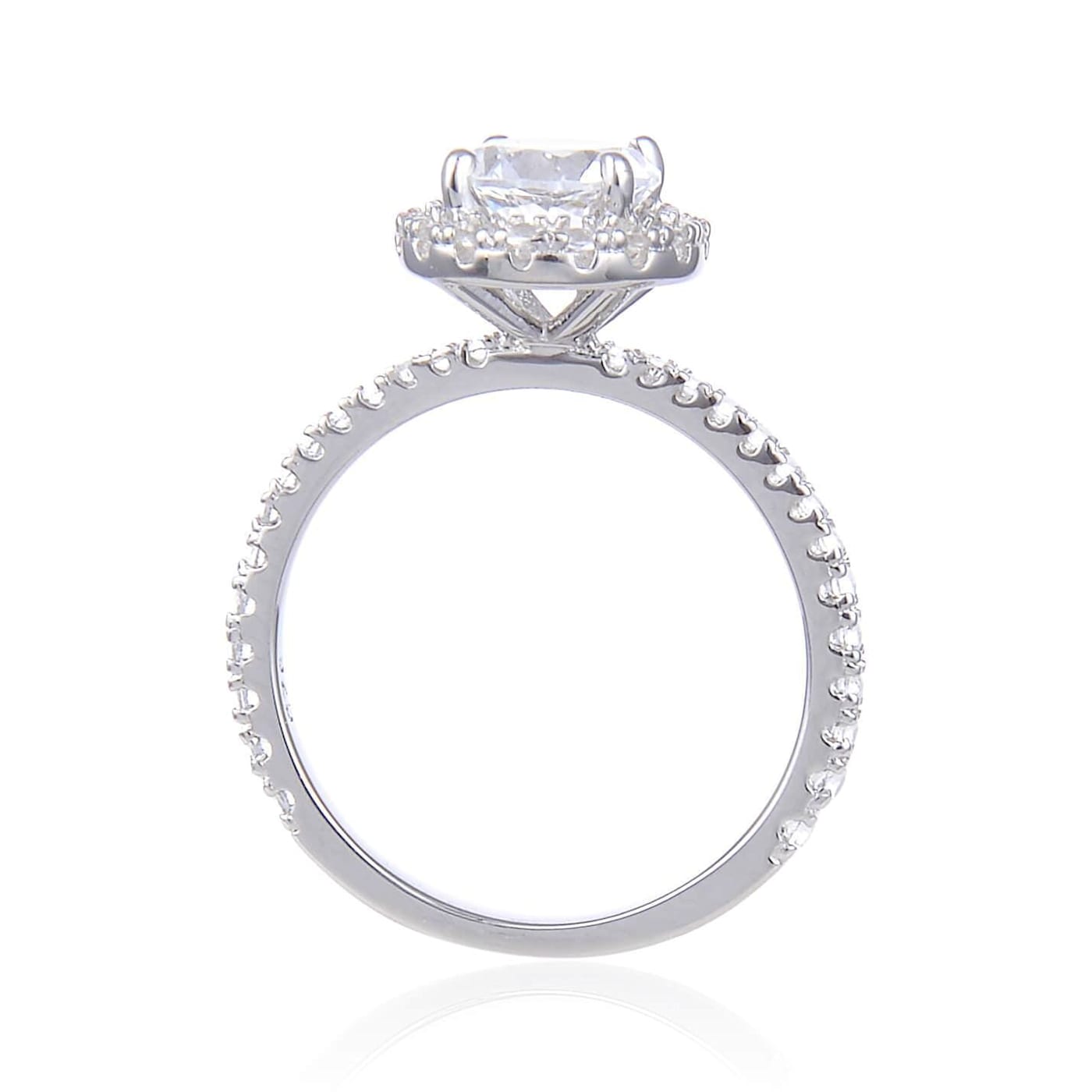 Round White Topaz Sterling Silver Ring, 2.80ctw - 1CPC1A