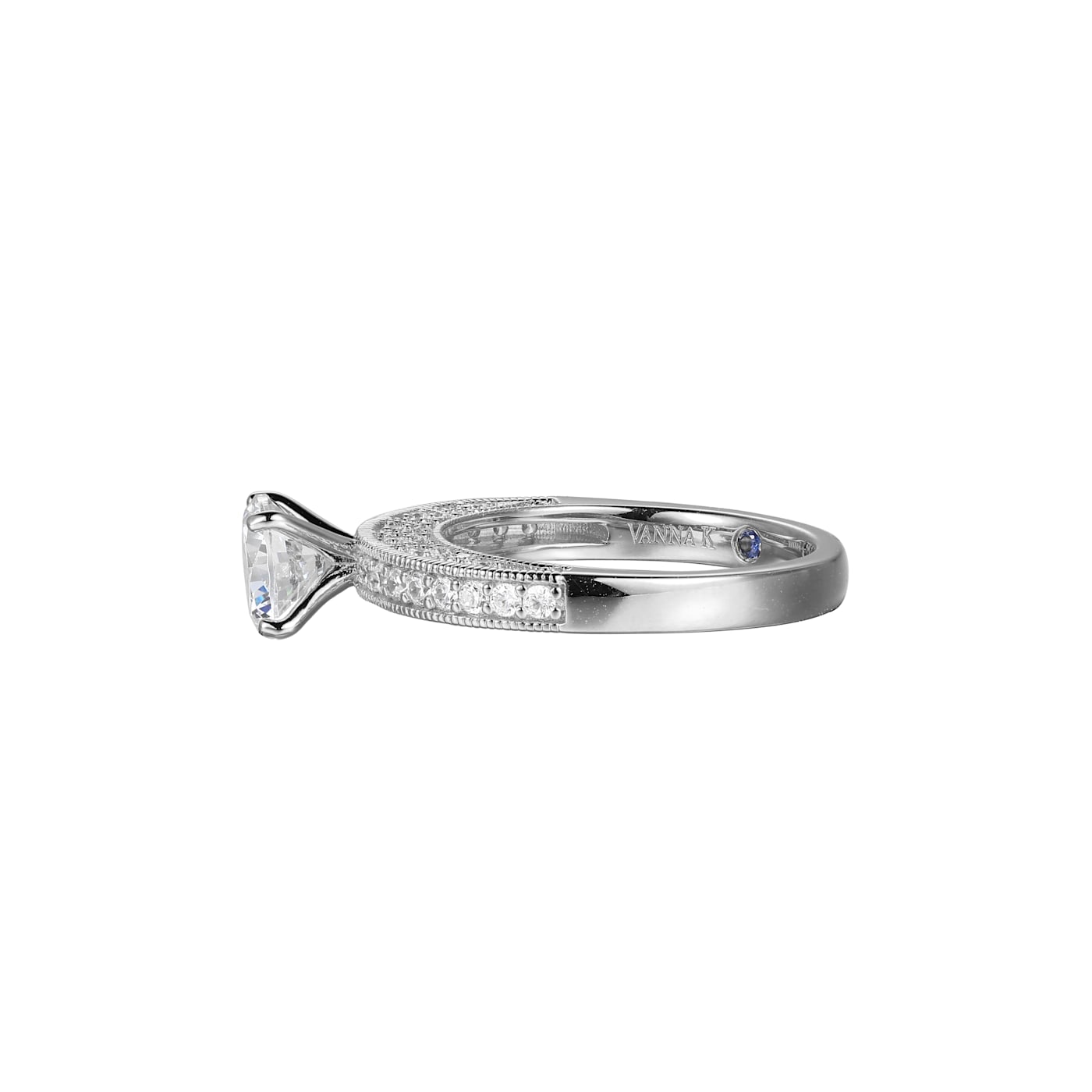 White Cubic Zirconia Platineve Ring With Band 3.63ctw - 134KNB