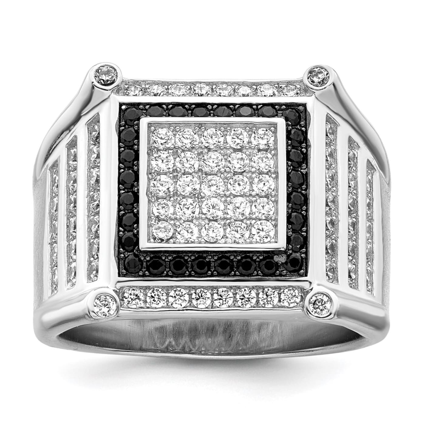 Sterling Silver 1.10 ct. Emerald-Cut CZ Ring