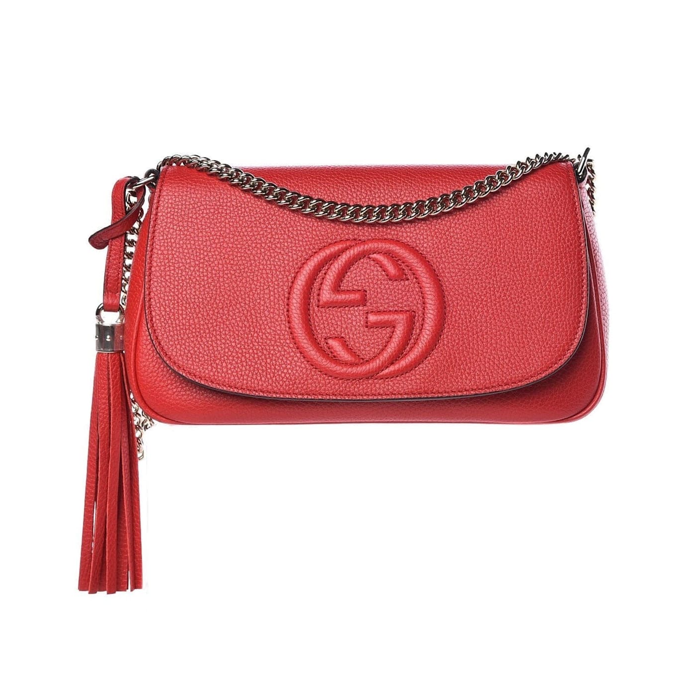【GUCCI】SOHO TASSEL SHOULDER BAG NWT GUCCI Soho Tassel Flap GG Shoulder Bag Crossbody Black