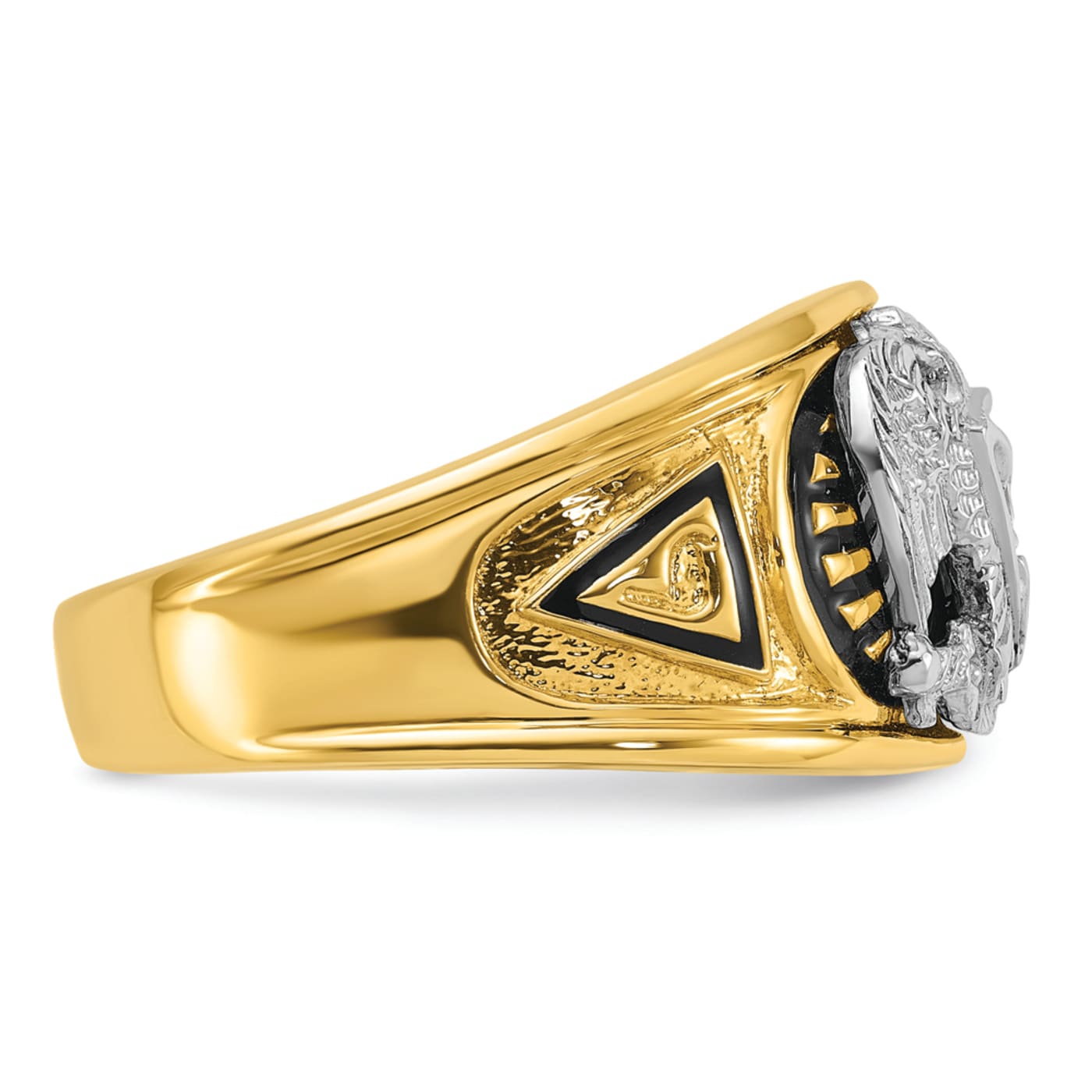 品質検査済 Gold White and Yellow Two-tone 10K Men's and Enameled その他