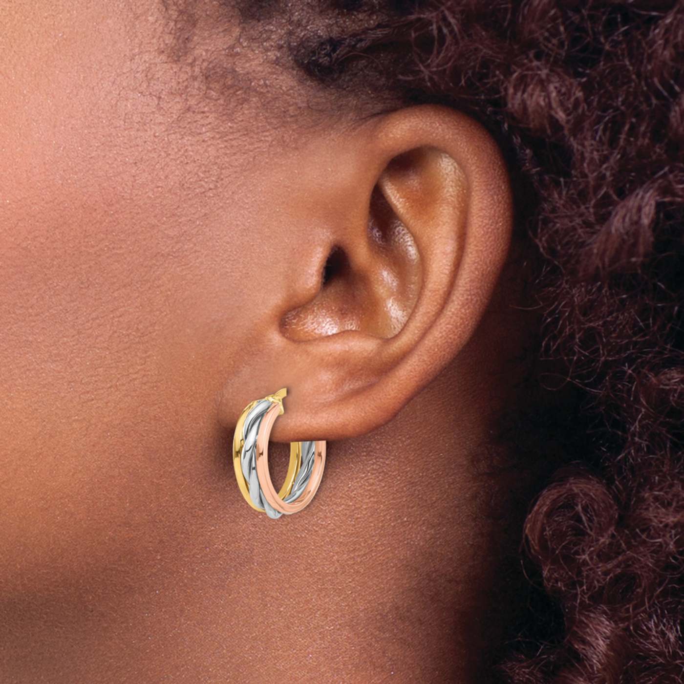 Gold & Silver Aurora Hoop Earring | Astley Clarke