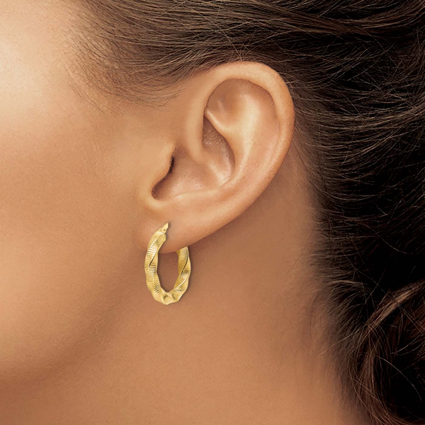 14k Yellow Gold Polished 11/16