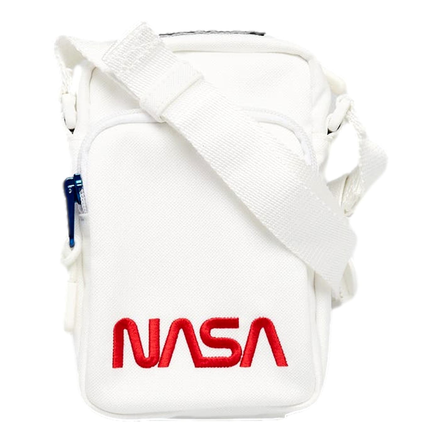Balenciaga Nasa Logo Phone Holder Crossbody Bag White Recycled Nylon 187YKA