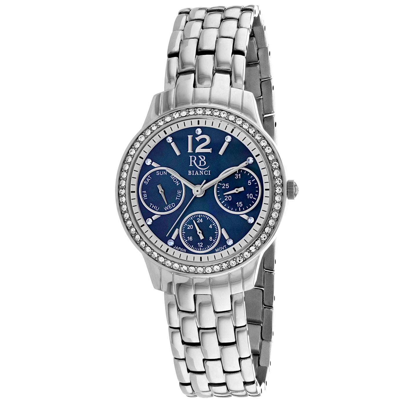 Roberto Bianci Women s Valentini Blue Dial Stainless Steel Watch 1RSH3B