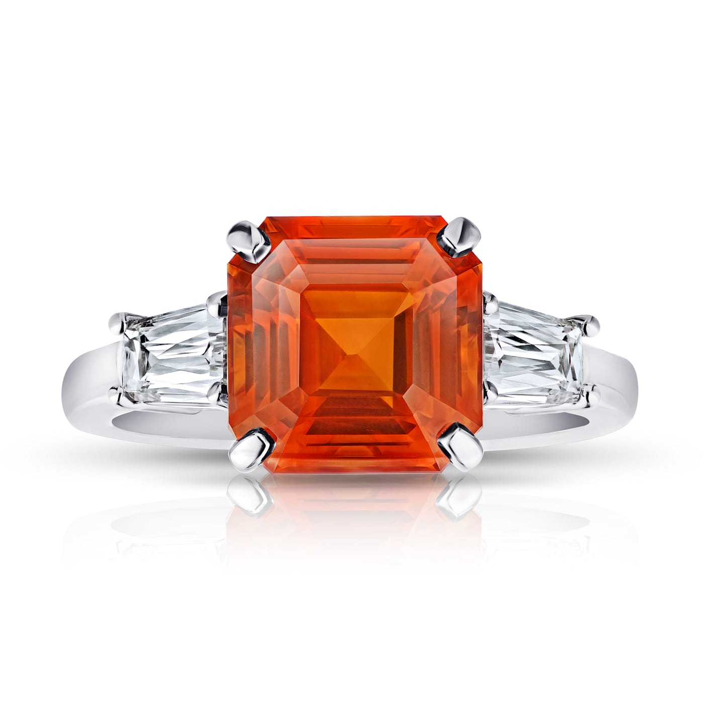 Orange sapphire rings online