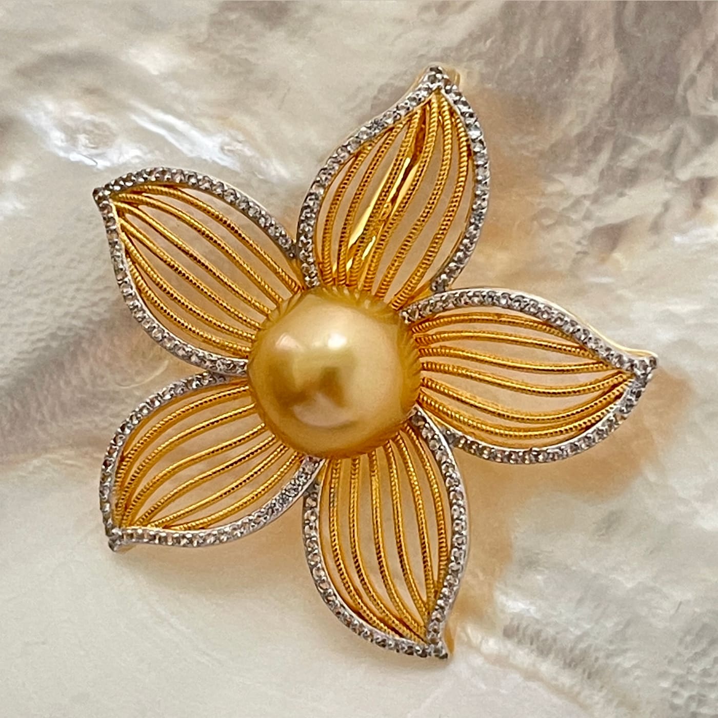 south sea pearl ring 