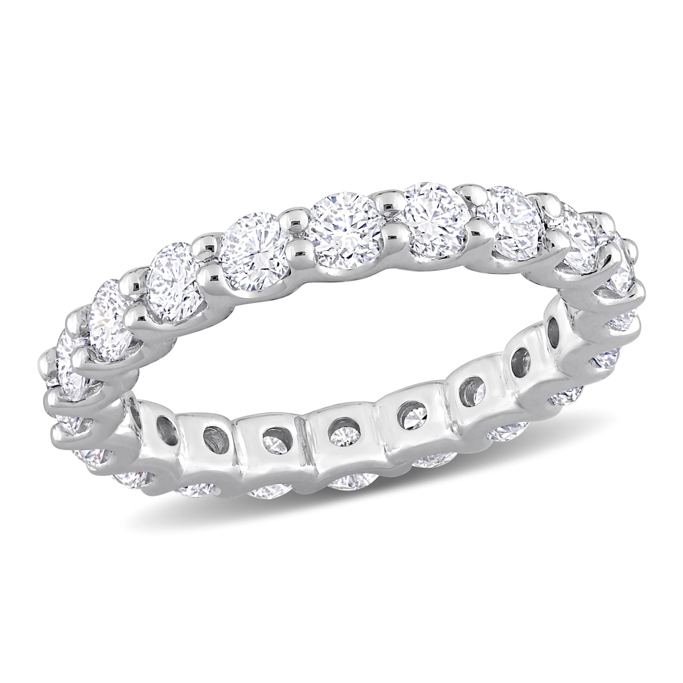 2 CT TGW Lab Grown Diamond Eternity Band in 14K White Gold 2 CT TGW Lab Grown Diamond Eternity Band in 14K White Gold