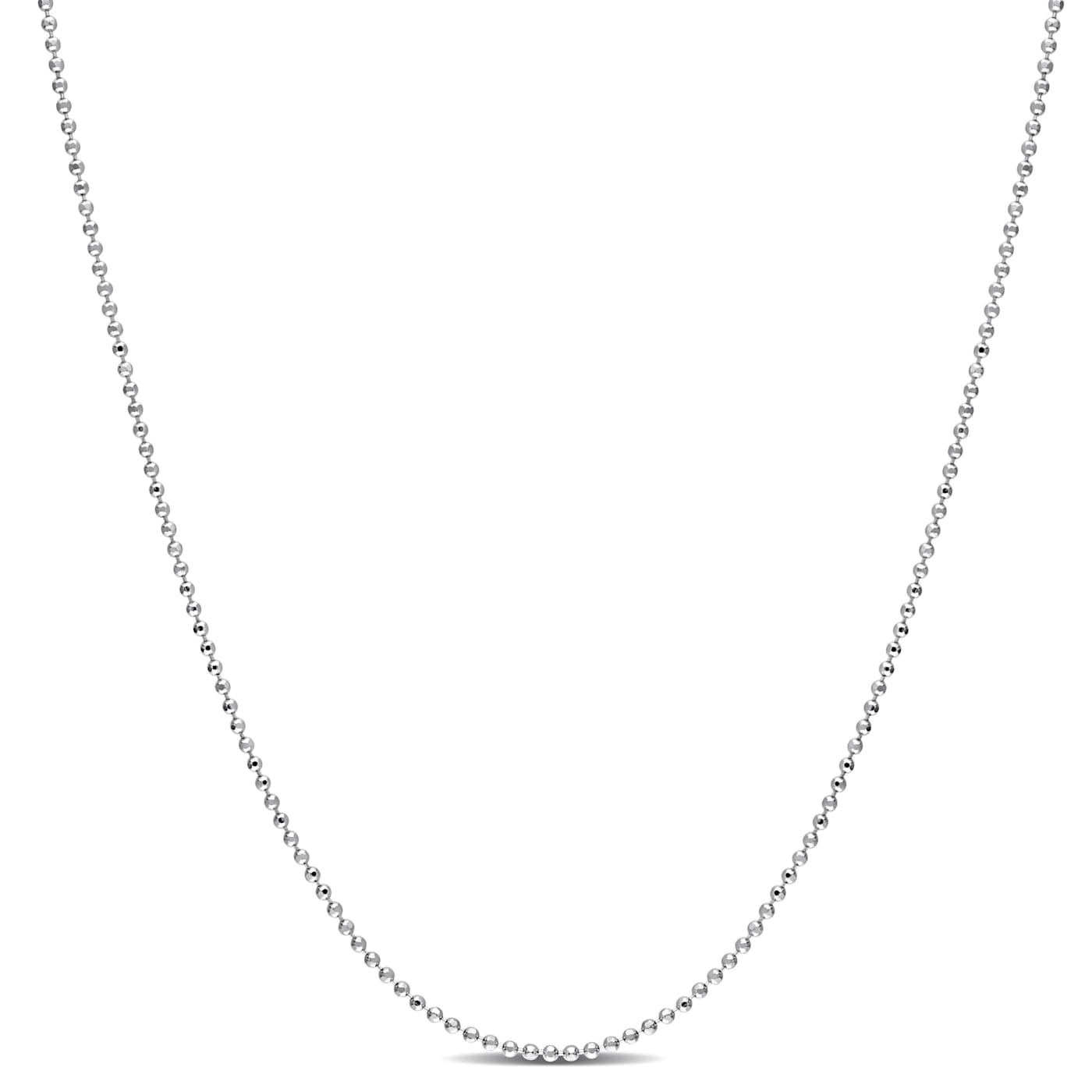 1MM Ball Chain Necklace in Sterling Silver - 1BHXZA