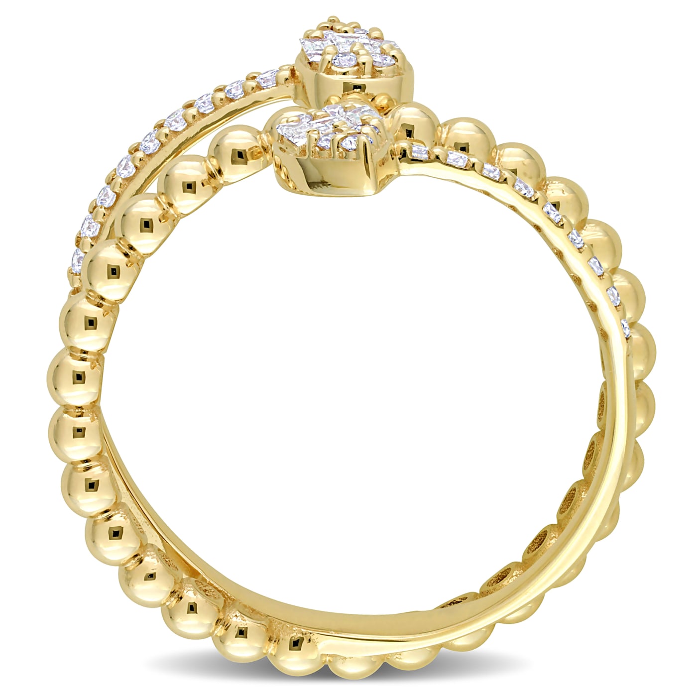 1/4 CT TW Diamond Coil Ring in 14K Yellow Gold - 12ZK9A 1/4 CT TW Diamond Coil Ring in 14K Yellow Gold - 12ZK9A