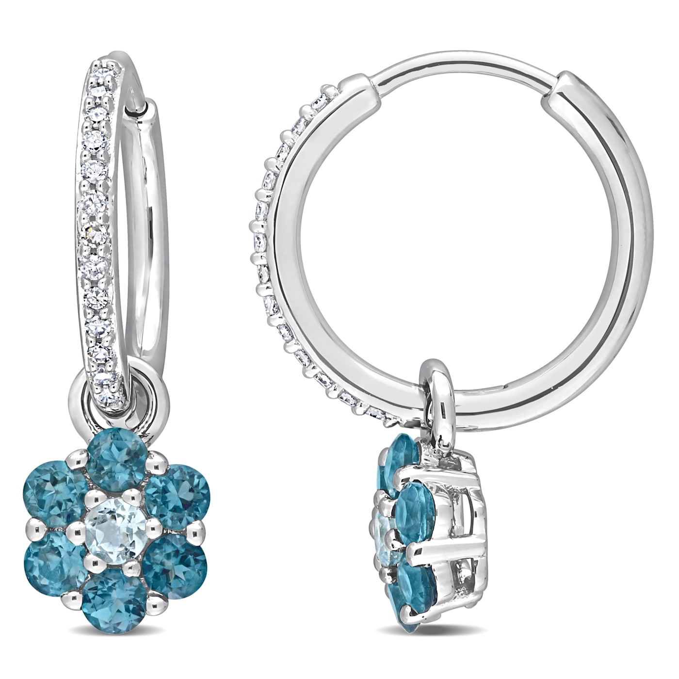 ピアス STONEHENgE 14K 2-ring diamond earrings m2_fourprong_w_100_a29a1411-
