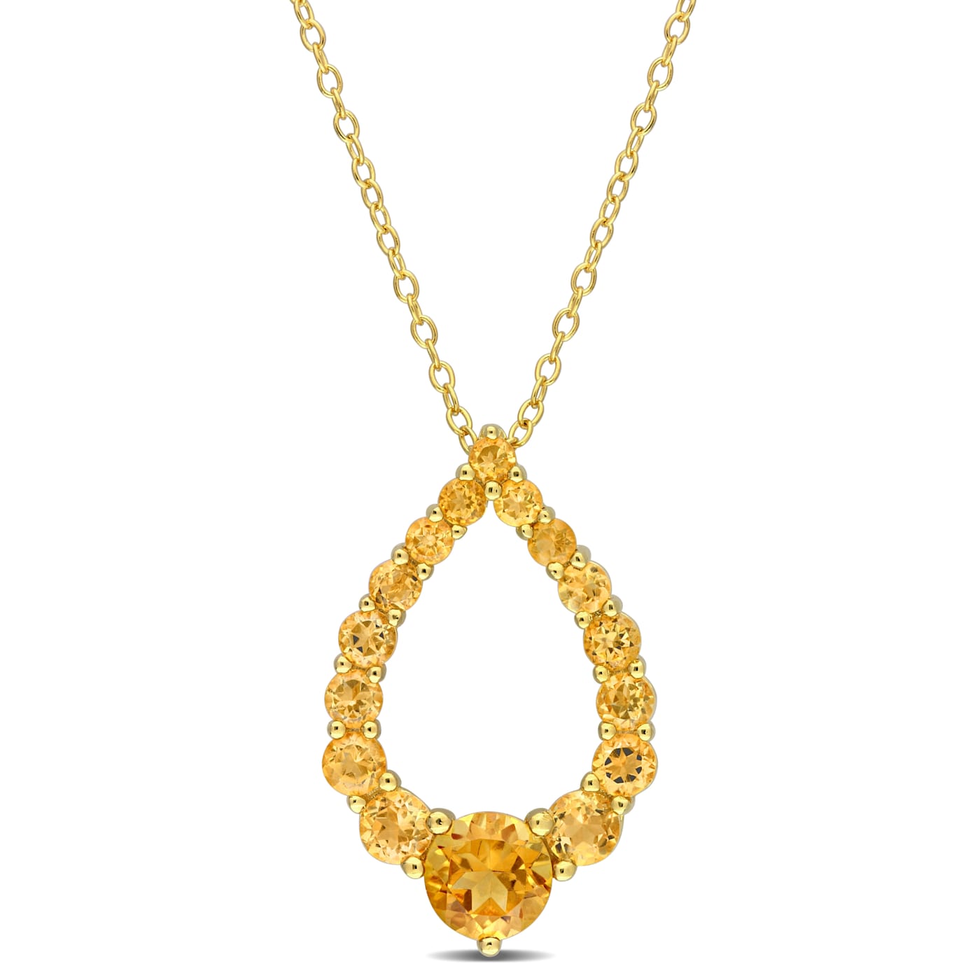 ビッグ割引 Citrine, Madeira Citrine and Honey Citrine Open Teardrop 18k コレクション
