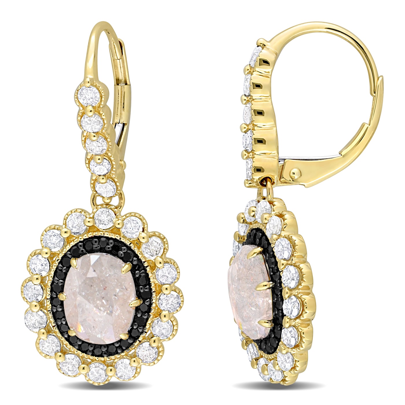 Details about   Stunning Morganite Gemstone Drop Shape Jewelry 10k Yellow Gold Earrings 