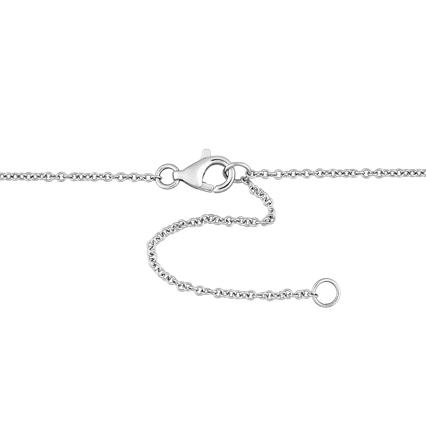 Platinum diamond station necklace new arrivals