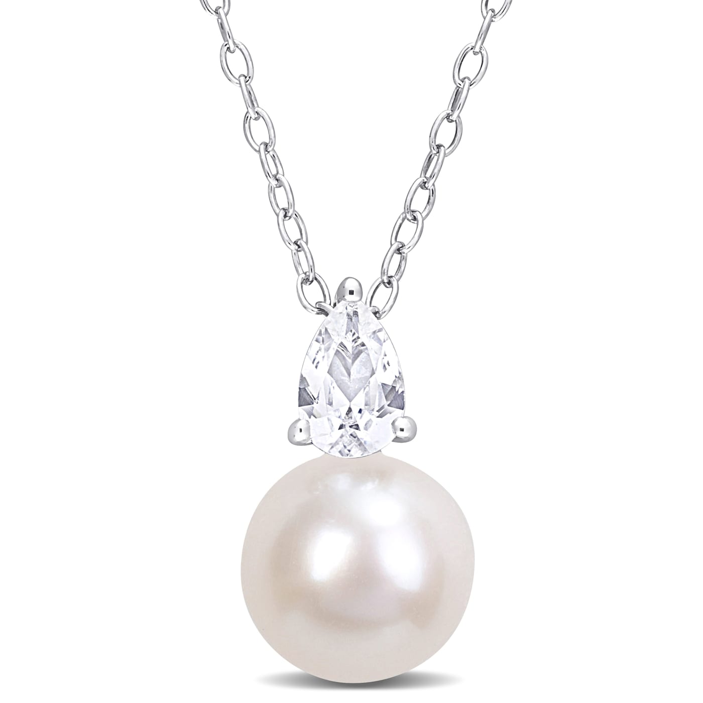 8.5-9MM Freshwater Cultured Pearl and 5/8 CT TGW Created