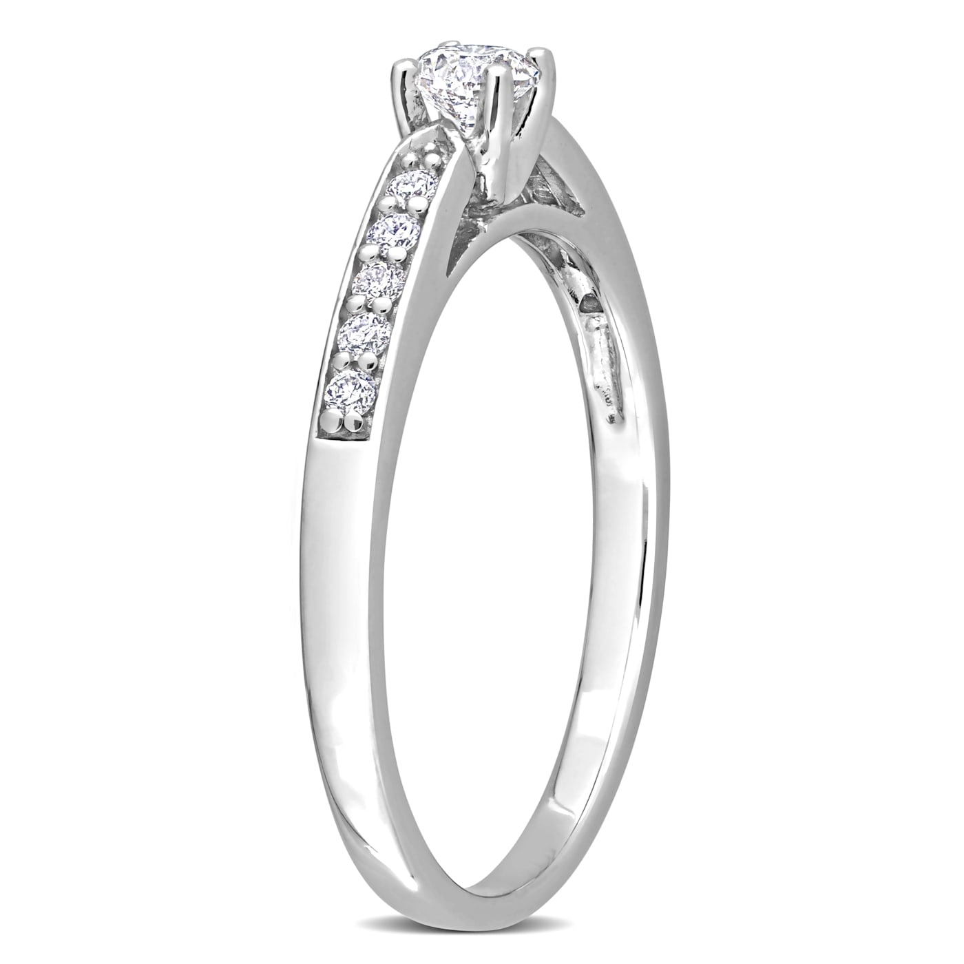 1/3 CT TW Diamond Engagement Ring in Sterling Silver - 1D3N2A