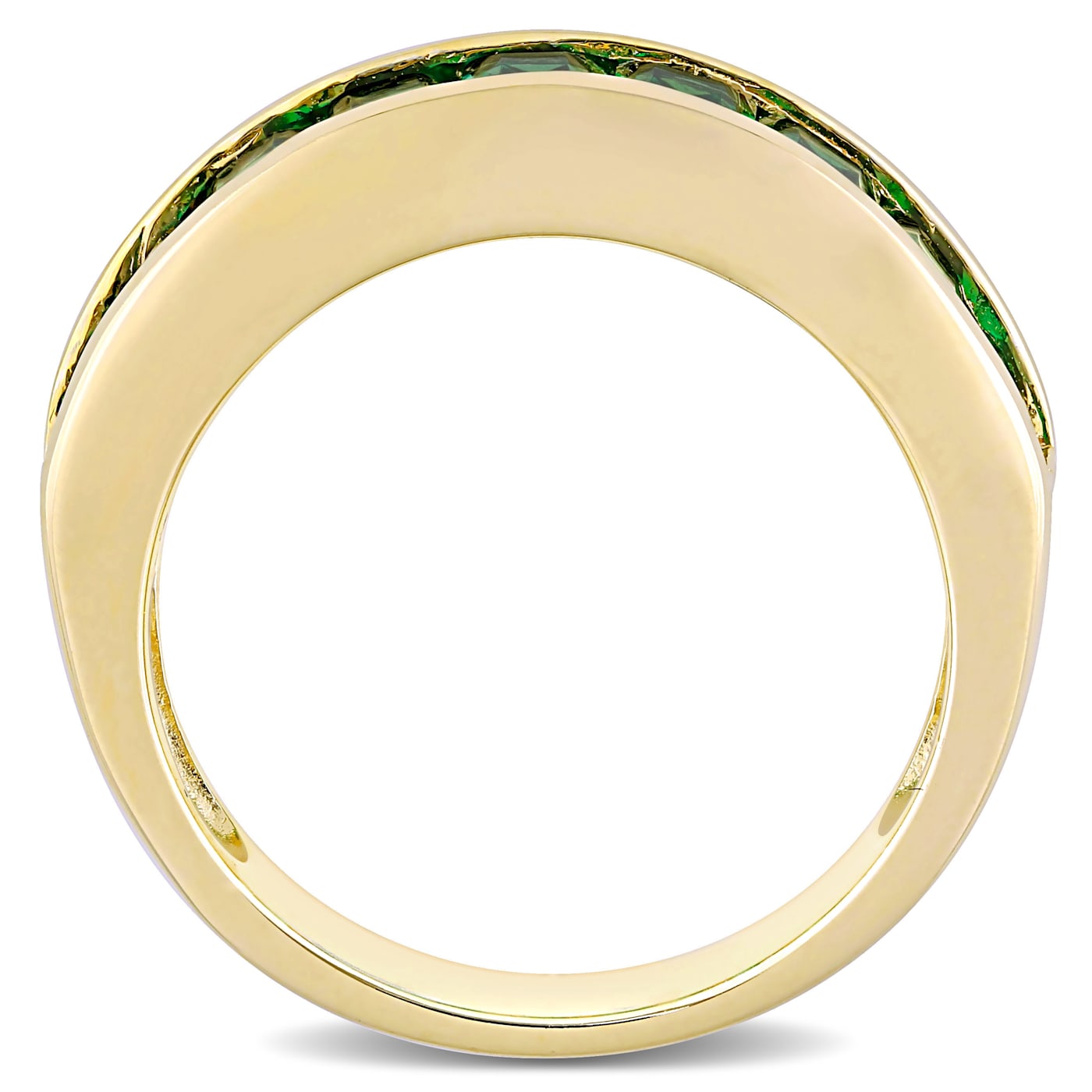 2 3/4 CTW Created Emerald Anniversary Band in Sterling