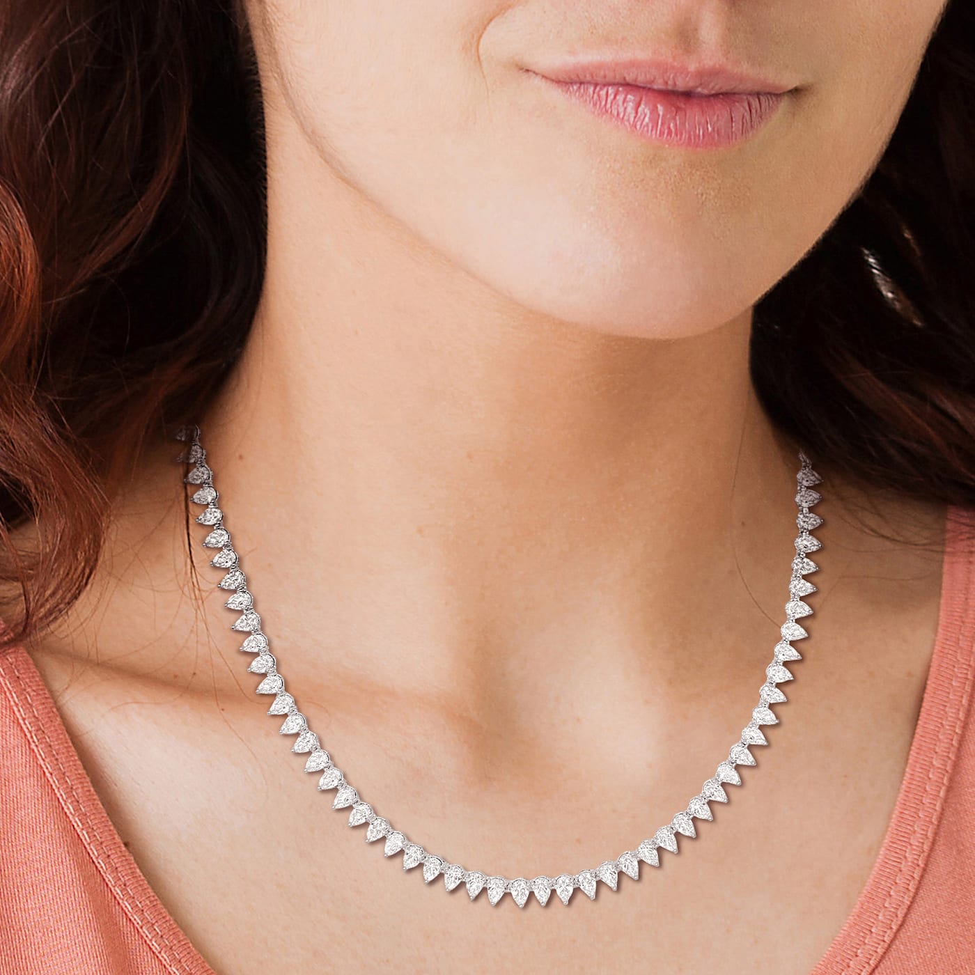 pearl ribbon chain necklace – tanakadaisuke