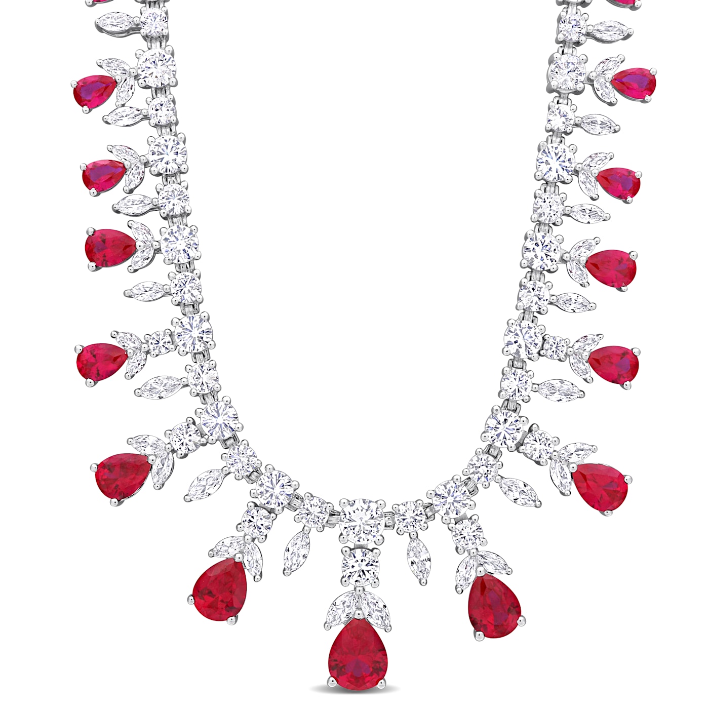 63 4/5 CT TGW Created Ruby and Created White Sapphire