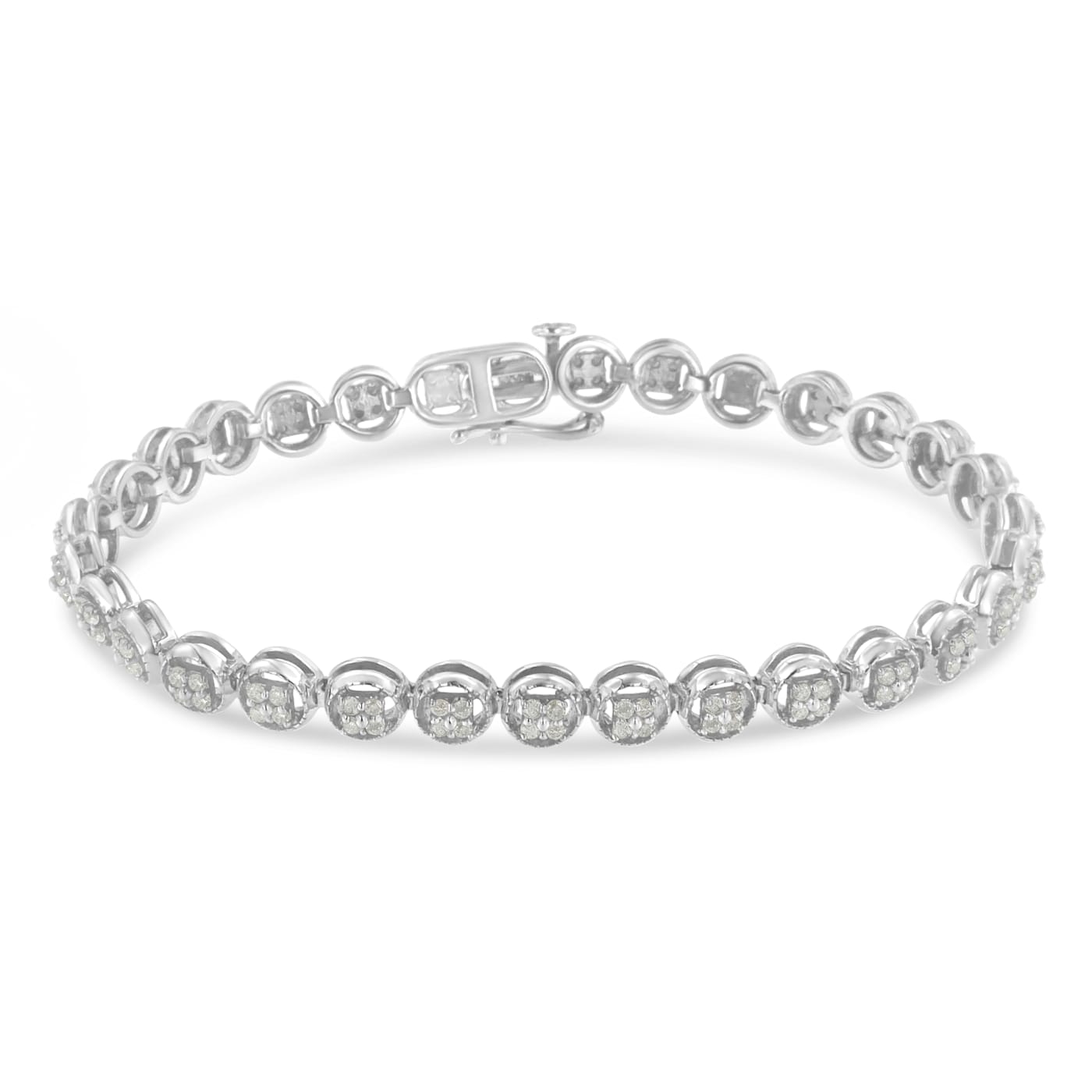 Sterling Silver 1-1/3ctw Diamond 7