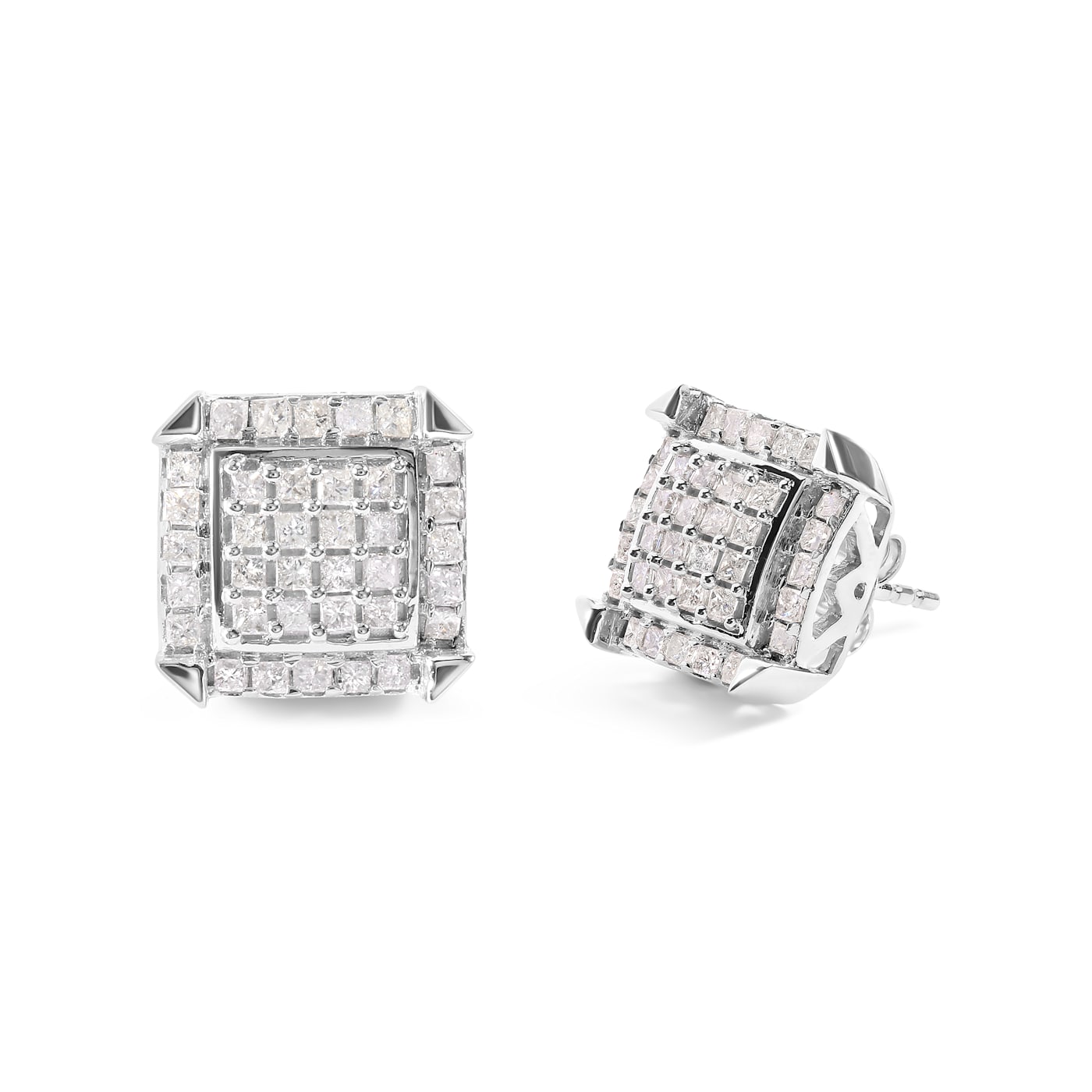 定価3.8万 enasoluna Solid diamond earrings Zales x Nungu 3/4 CT. T.W. Diamond Station Circle Stud
