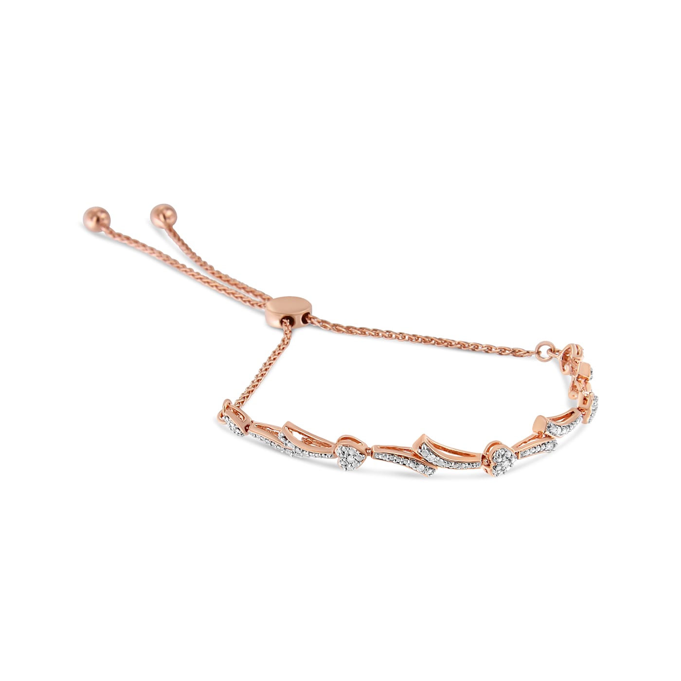 Rose gold 2025 wave bracelet
