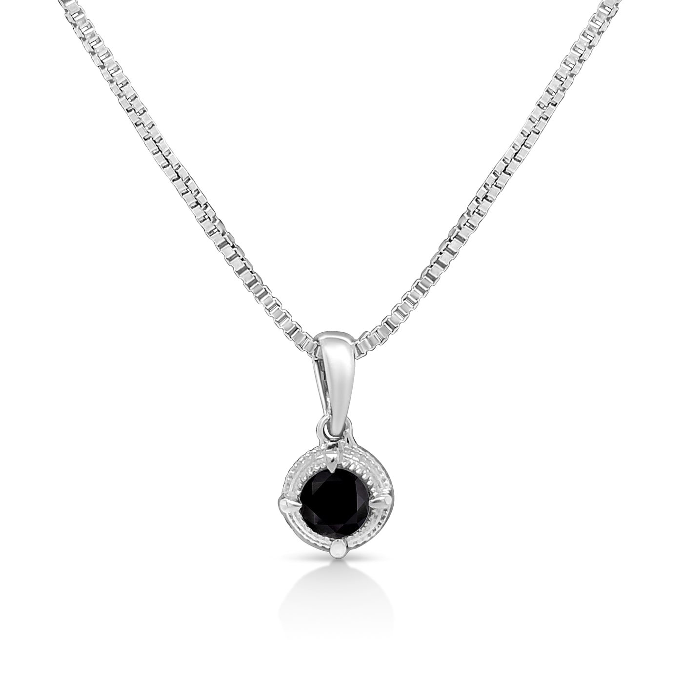 Black Beads and Diamond Necklace Mangalsutra