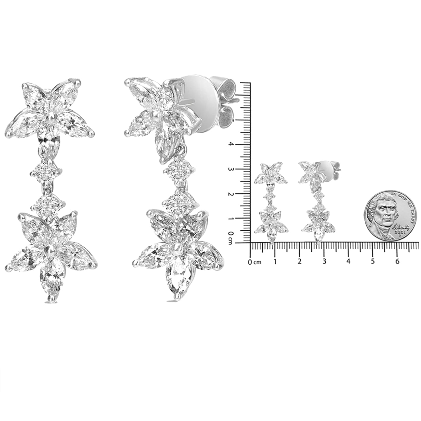 Les Ardentes Earrings, White Gold And Diamonds - Categories