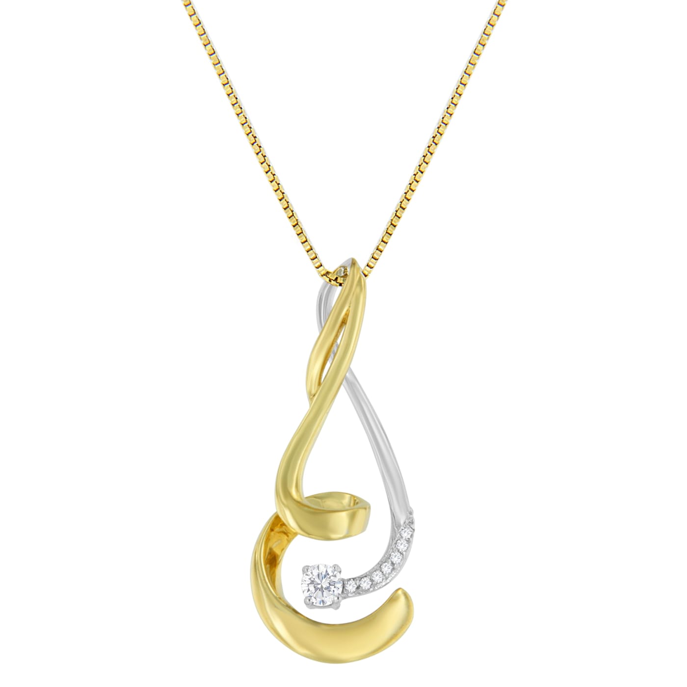 1/5 CT. T.W. Diamond Swirl Hoop Earrings in Sterling Silver