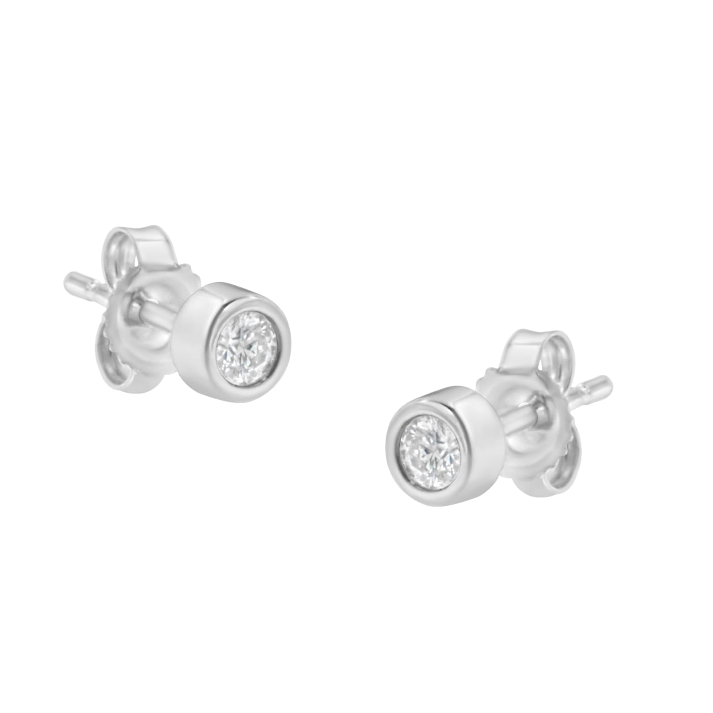 10K White Gold 0.15ctw Round Brilliant-Cut Near Colorless