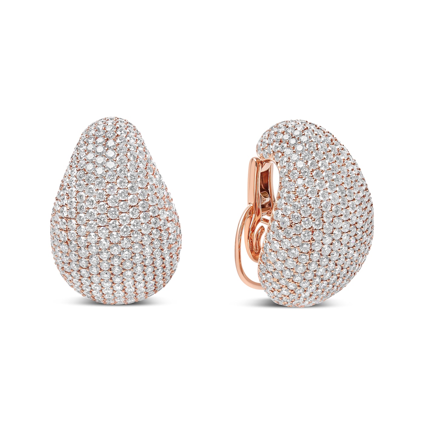 Micro pave diamond earrings cheap