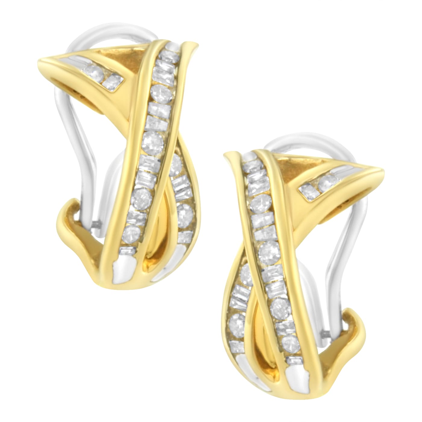 ☆DIESEL☆ Two-tone hoop single earring DX1418931 Buy Diesel Steel Two Tone Earring DX1418931 for Men at Best