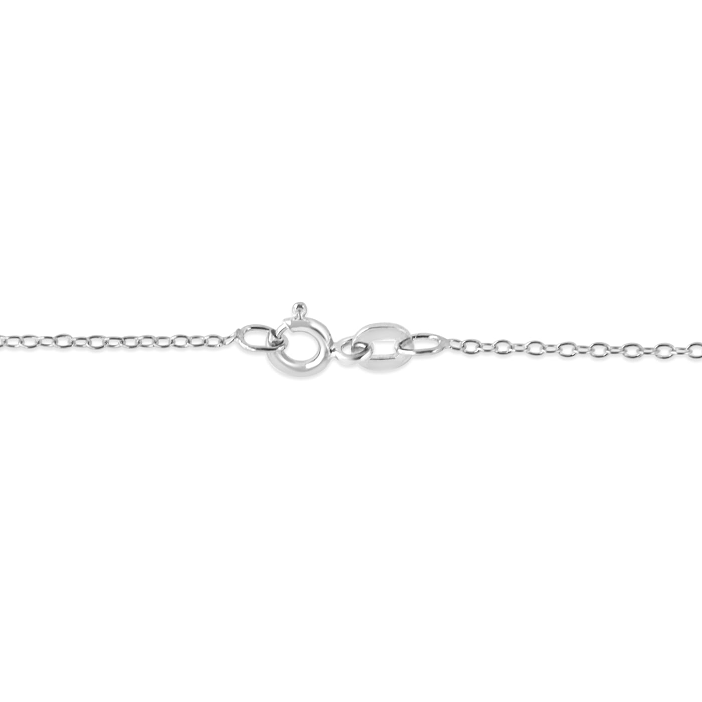 0.16ctw Diamond Cross Sterling Silver Pendant with Chain - 11QMKA