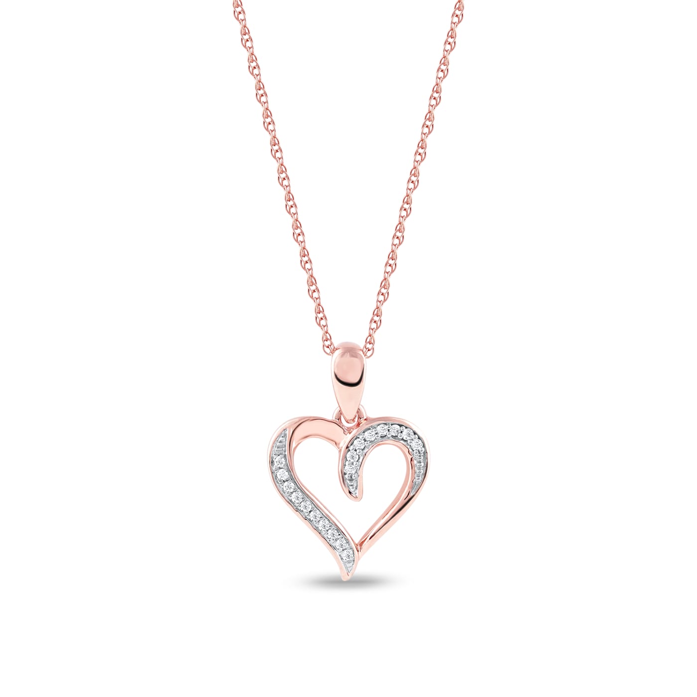 ネックレス・ペンダント MORELLATO 8206 1POINT DIAMOND HEART MOTIFS NECKRACE DIAMONDS Pave Diamond Heart Shaped Necklace – The Diamondaire Shop