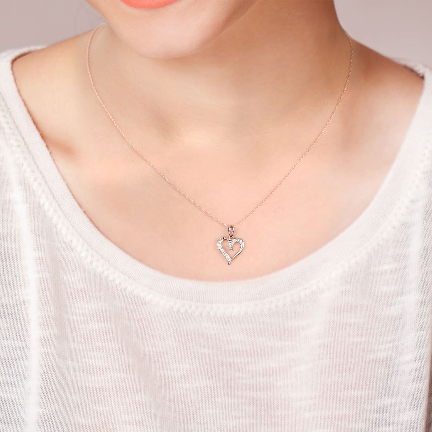 ★NOONOO FINGERS★ Jet Heart Necklace HEART KEY NECKLACE - NOONOO FINGERS