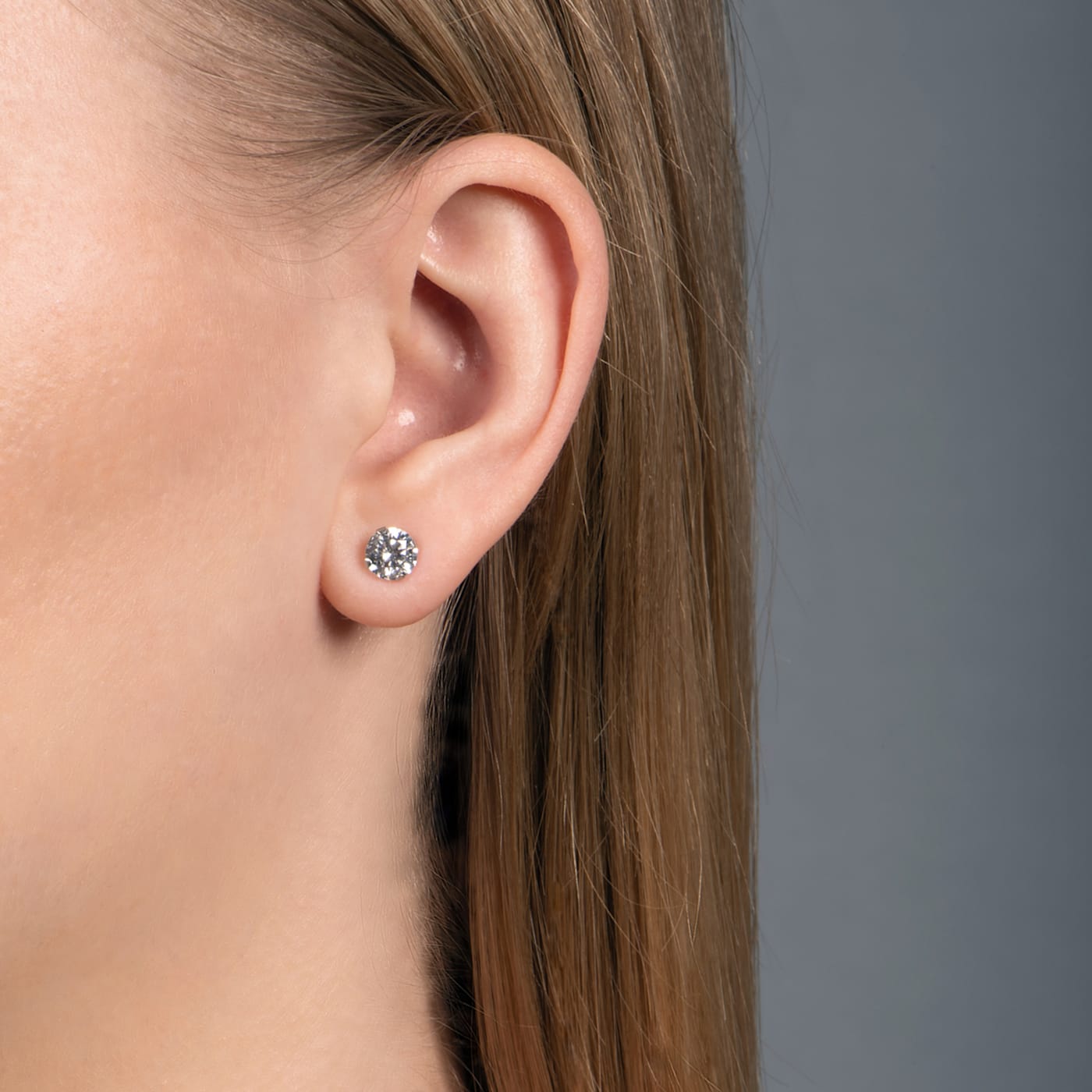 ⛳️❤️mimi　　　3点セット Jewelili 3 Pair Box Set Stud Earrings with White Round Cubic
