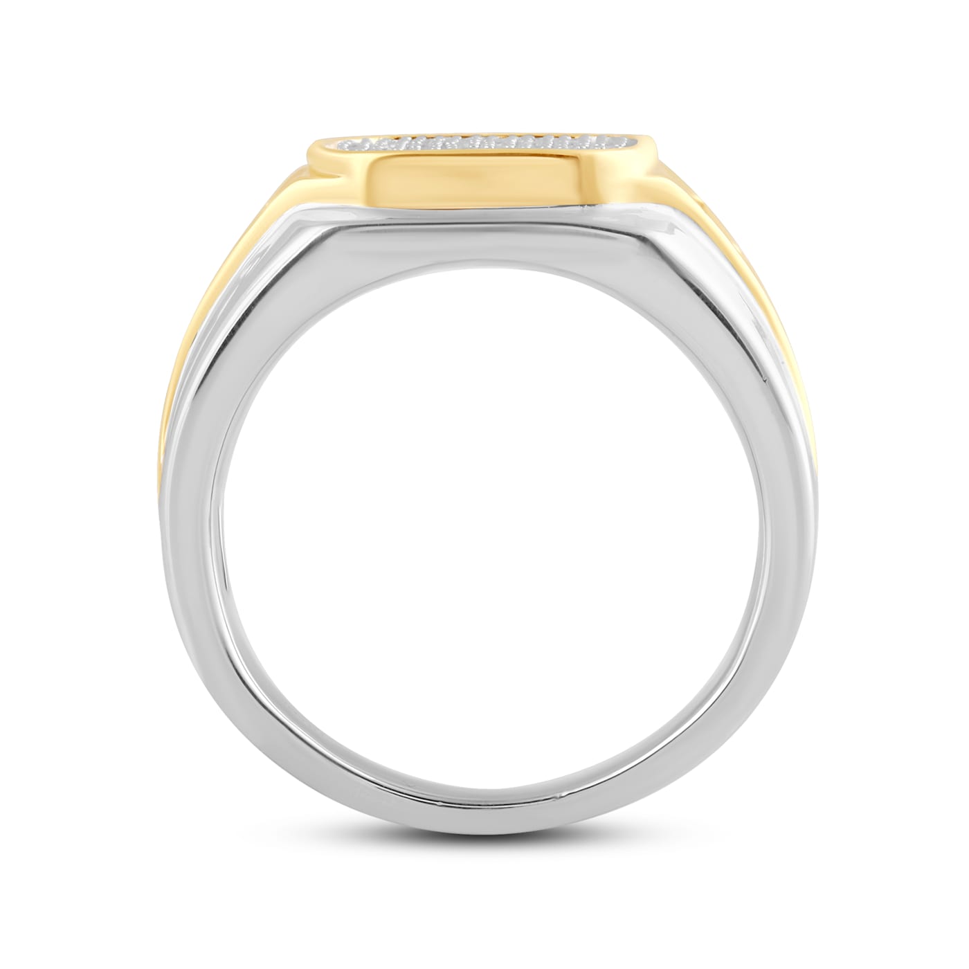 Jewelili Yellow Gold over Sterling Silver 1/5ctw Natural