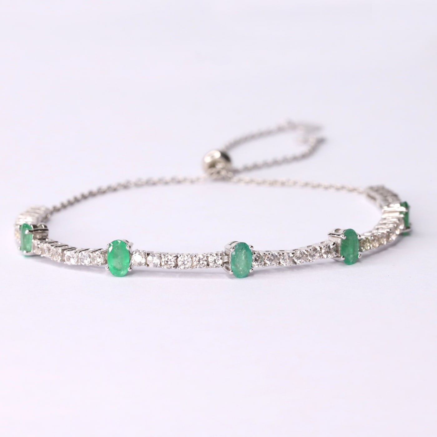 emerald bolo bracelet  