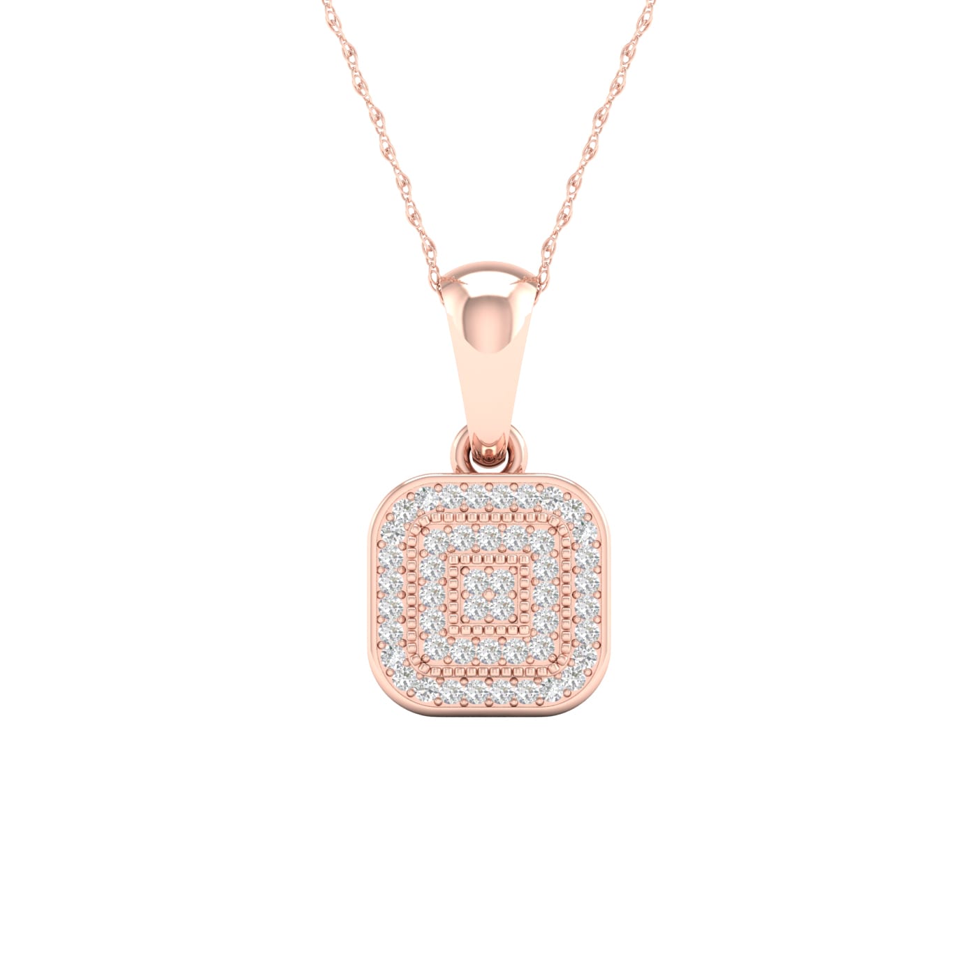 K10ローズゴールド MINI HALO NECKLACE
