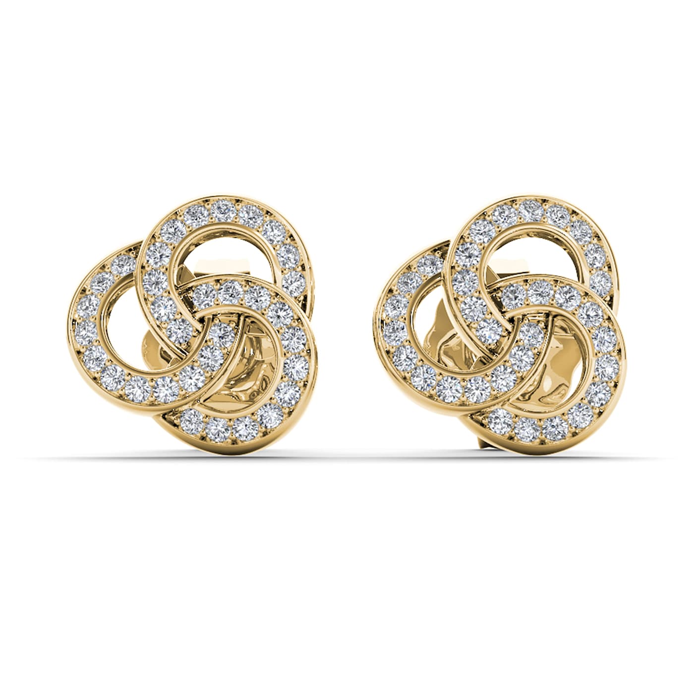 Diamond2Deal 10k Yellow Gold 0.19ctw Diamond Womens Love