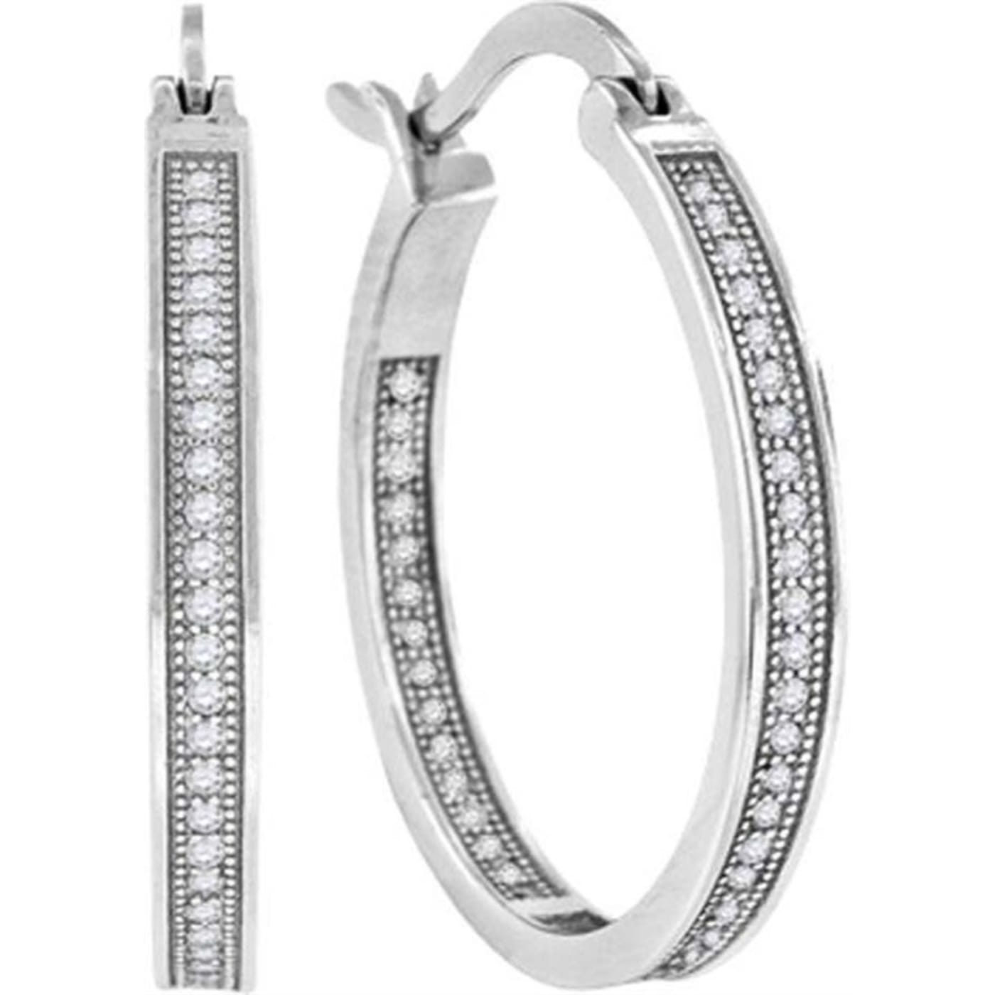 Diamond2Deal 925 Sterling Silver Cubic Zirconia Single Row