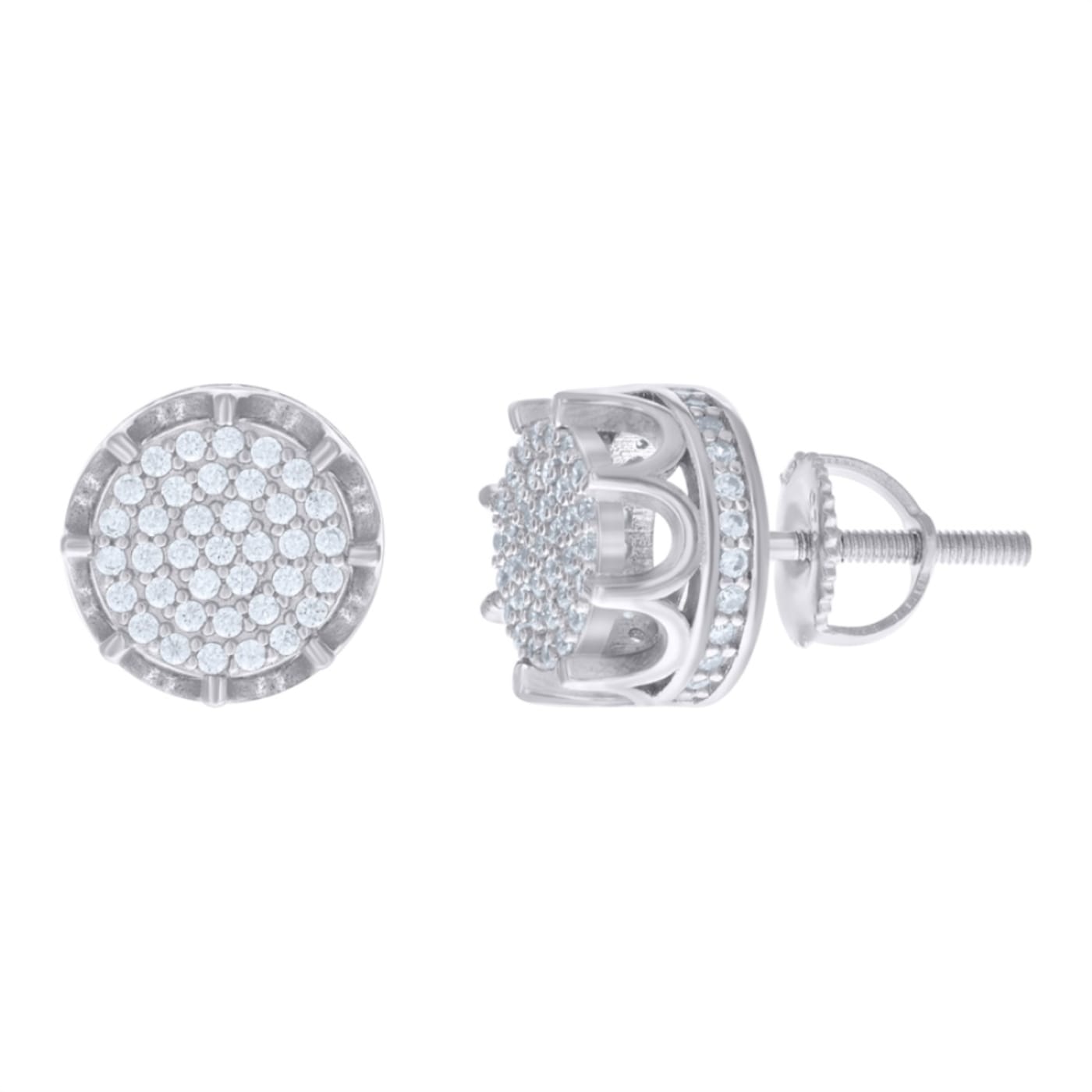Diamond2Deal 925 Sterling Silver Cubic Zirconia Fashion Stud